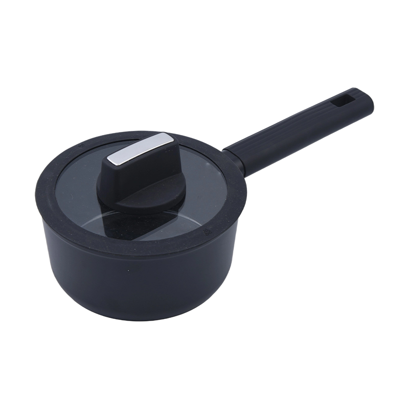 Gesmede aluminium steelpan met zwart keramiek