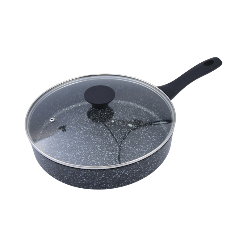 Gesmeed aluminium Rechte koekenpan met deksel