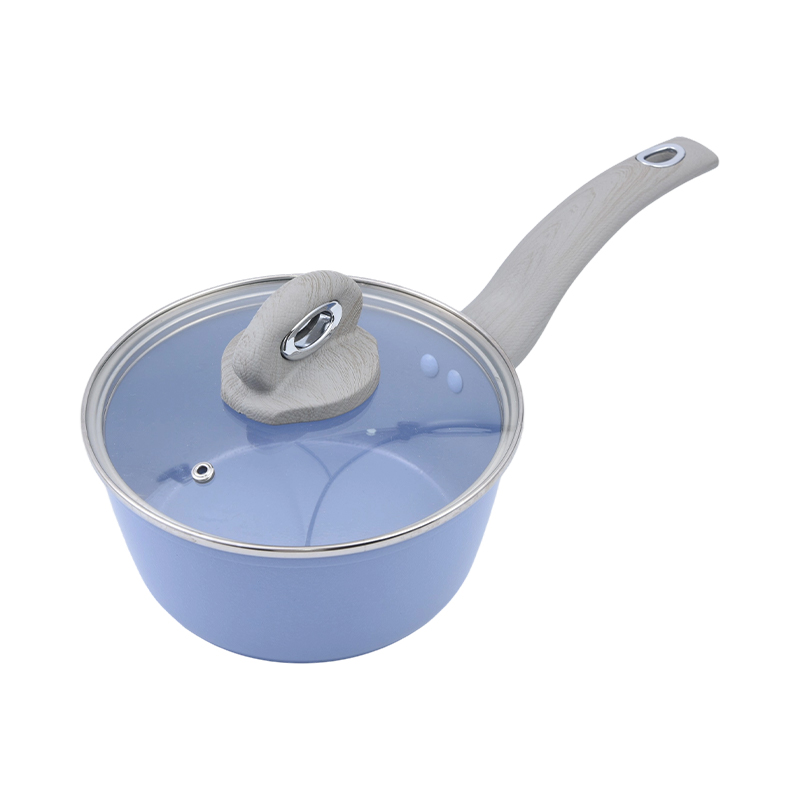 Geperst aluminium koekenpan crème marmer