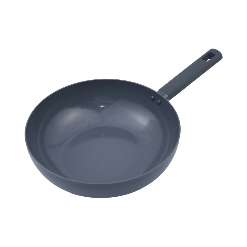 Geperst Aluminium Wok Zwart Marmer