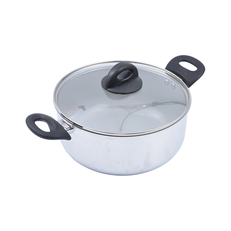 Geperste aluminium braadpan met spiegelafwerking